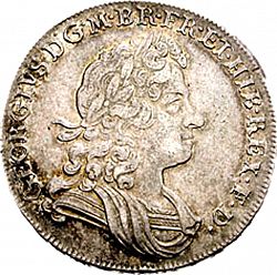 Large Obverse for Halfcrown 1723 coin