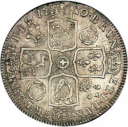 Large Reverse for Halfcrown 1720 coin