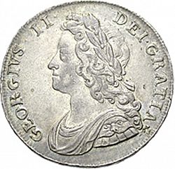 Large Obverse for Halfcrown 1739 coin