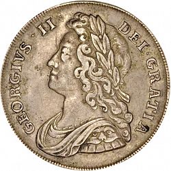 Large Obverse for Halfcrown 1741 coin