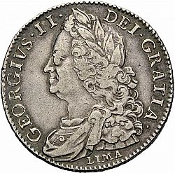 Large Obverse for Halfcrown 1746 coin