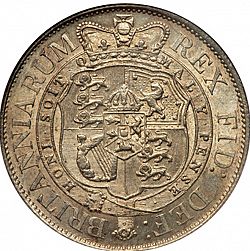 Large Reverse for Halfcrown 1817 coin