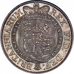 Large Reverse for Halfcrown 1818 coin