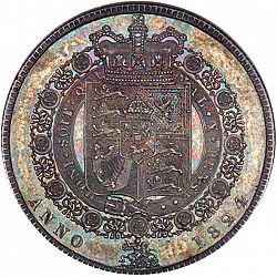 Large Reverse for Halfcrown 1824 coin