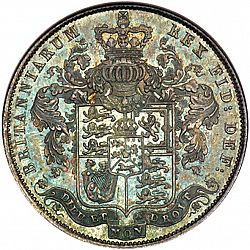 Large Reverse for Halfcrown 1825 coin