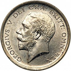 Large Obverse for Halfcrown 1916 coin