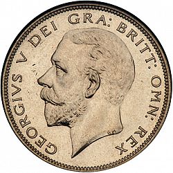 Large Obverse for Halfcrown 1928 coin