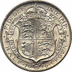Large Reverse for Halfcrown 1916 coin
