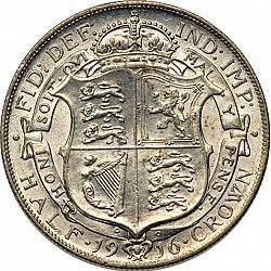 Large Reverse for Halfcrown 1916 coin