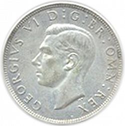 Large Obverse for Halfcrown 1944 coin