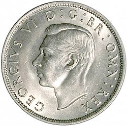 Large Obverse for Halfcrown 1950 coin