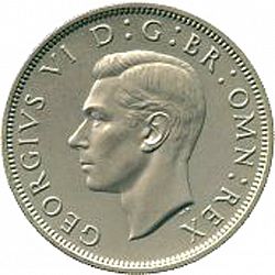 Large Obverse for Halfcrown 1951 coin