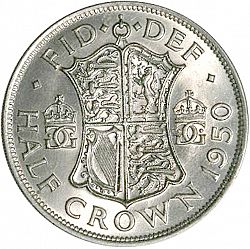 Large Reverse for Halfcrown 1950 coin