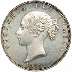 Large Obverse for Halfcrown 1841 coin