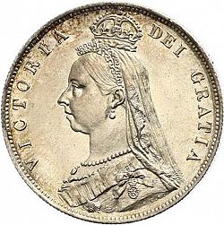 Large Obverse for Halfcrown 1887 coin