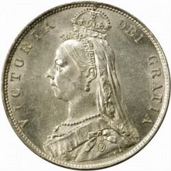 Large Obverse for Halfcrown 1892 coin