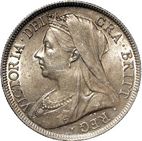 Large Obverse for Halfcrown 1896 coin