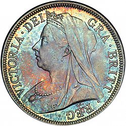 Large Obverse for Halfcrown 1899 coin