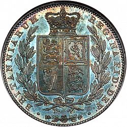 Large Reverse for Halfcrown 1839 coin