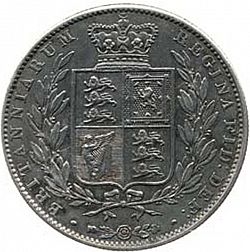Large Reverse for Halfcrown 1839 coin