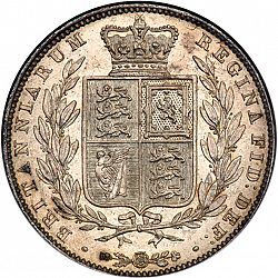 Large Reverse for Halfcrown 1840 coin