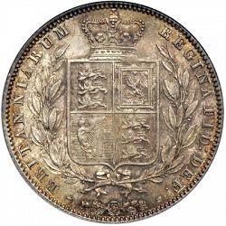 Large Reverse for Halfcrown 1843 coin