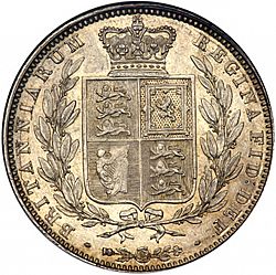 Large Reverse for Halfcrown 1844 coin