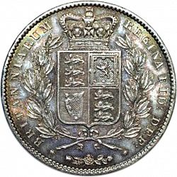 Large Reverse for Halfcrown 1845 coin