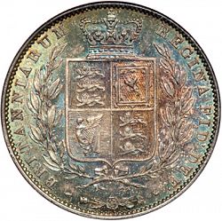 Large Reverse for Halfcrown 1848 coin