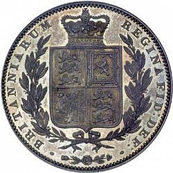 Large Reverse for Halfcrown 1864 coin