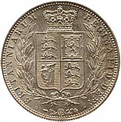 Large Reverse for Halfcrown 1877 coin