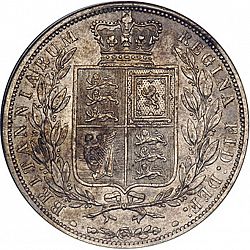 Large Reverse for Halfcrown 1882 coin