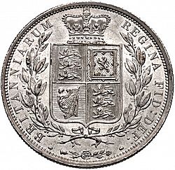Large Reverse for Halfcrown 1885 coin