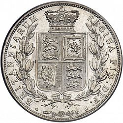 Large Reverse for Halfcrown 1887 coin