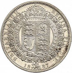 Large Reverse for Halfcrown 1887 coin