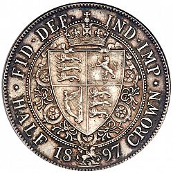 Large Reverse for Halfcrown 1897 coin