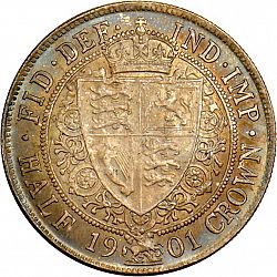 Large Reverse for Halfcrown 1901 coin