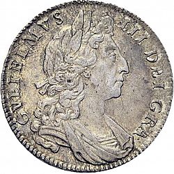 Large Obverse for Halfcrown 1700 coin