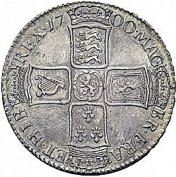 Large Reverse for Halfcrown 1700 coin