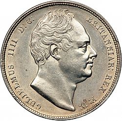 Large Obverse for Halfcrown 1834 coin