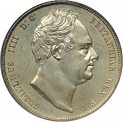 Large Obverse for Halfcrown 1836 coin