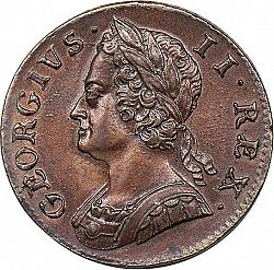 Large Obverse for Halfpenny 1749 coin