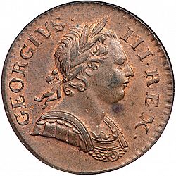 Large Obverse for Halfpenny 1771 coin