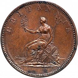 Large Reverse for Halfpenny 1806 coin