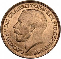 Large Obverse for Halfpenny 1912 coin