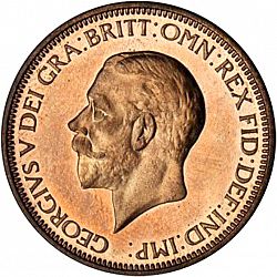 Large Obverse for Halfpenny 1936 coin