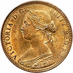 Large Obverse for Halfpenny 1860 coin
