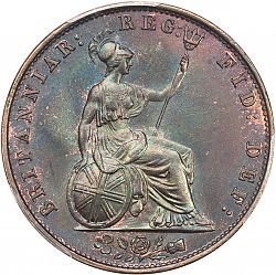 Large Reverse for Halfpenny 1852 coin