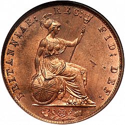 Large Reverse for Halfpenny 1859 coin