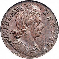 Large Obverse for Halfpenny 1699 coin
